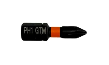 Біта ударна GTM PH1, 25 мм, зі сталі S2, 20 шт