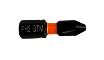Біта ударна GTM PH2, 25 мм, зі сталі S2, 2 шт