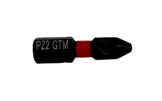 Біта ударна GTM PZ2, 25 мм, зі сталі S2, 2 од.