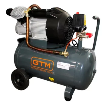 Компресор поршневий масляний GTM KAV3050, рес-50л, 8бар, 220В, 2 циліндри