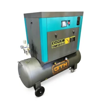 Компресор гвинтовий GTM DLG5.5V, 200 л, 680л/хв 5,5кВт 8бар, 380В, інвертор, кожухх