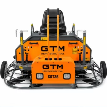 Затирочная машина бензиновая двухроторная GTM GRT36, дв. Honda GX690 23 л.с., лопасти в комплекте, ширина обработки 1960 мм