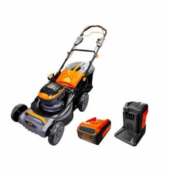 Газонокосарка акумуляторна GTM LM56/480SP-V KIT, ширина різання 48см, самохідна, акум. GTM 56В 4 А*год + ЗП