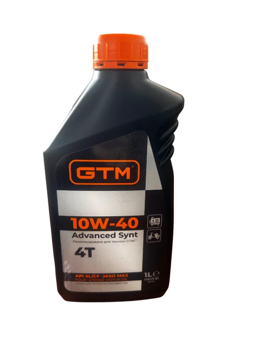 Мастило GTM Advanced Synt 10W-40 для 4-х тактних двигунів