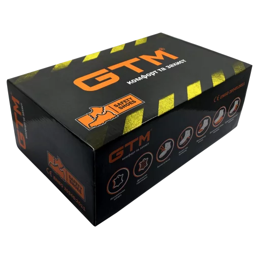 Ботинки рабочие с метал. носком, размер 37 со световставками GTM SM-078