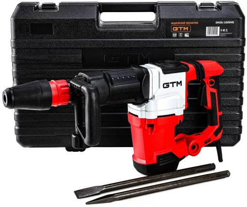 Відбійний молоток електричний GTM DH20/1500VS 1500Вт, SDS-Max, 20Дж