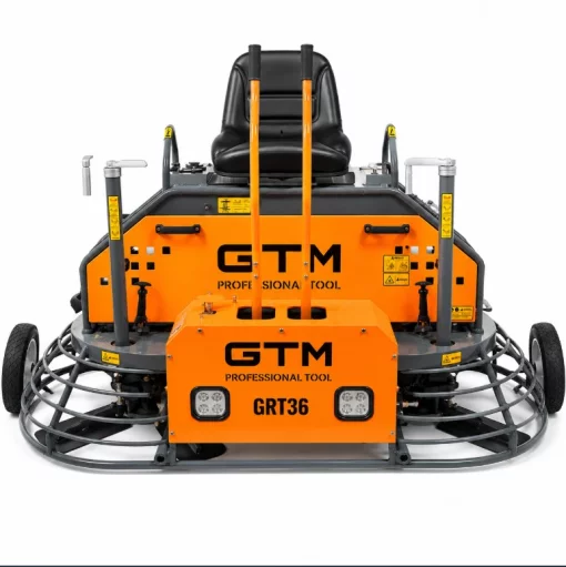 Затирочная машина бензиновая двухроторная GTM GRT36, дв. Honda GX690 23 л.с., лопасти в комплекте, ширина обработки 1960 мм