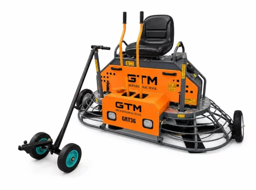Затирочная машина бензиновая двухроторная GTM GRT36, дв. Honda GX690 23 л.с., лопасти в комплекте, ширина обработки 1960 мм