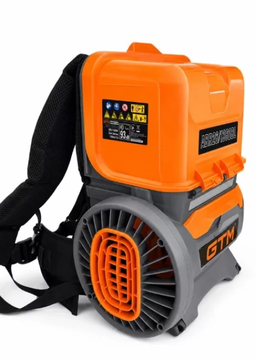 Повітродувка ранцева акумуляторна GTM ABR56/1360BL, 56 В, безщіткова, 1360 м&sup3;/год, без АКБ та ЗП, КАРКАС